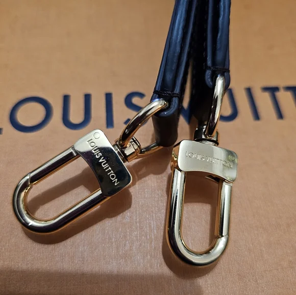 NEW LOUIS VUITTON Damier Ebene Taurillon Jersey strap - Picture 3 of 7